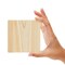 Sustainable Greetings Juvale 12 Pack Unfinished Wooden Coasters, Blank Wood Crafts Squares for DIY with Non-Slip Foam Dots (3.7 in) - Wood Coasters for Crafts